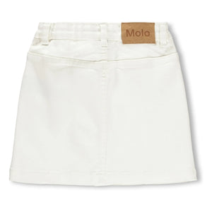 Molo - Denim Bera Skirt | White