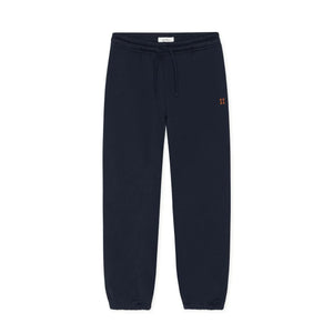 Les Deux - Contrast Logo Jogger Trousers, Organic Cotton | Navy