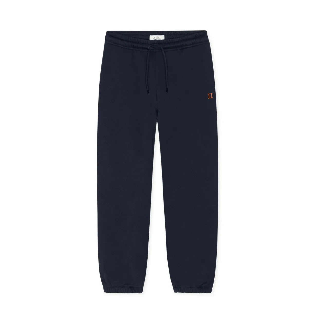 Les Deux - Contrast Logo Jogger Trousers, Organic Cotton | Navy