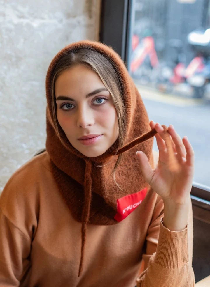 K'puche - Kim Alpaca Hooded Sweatshirt | Camel