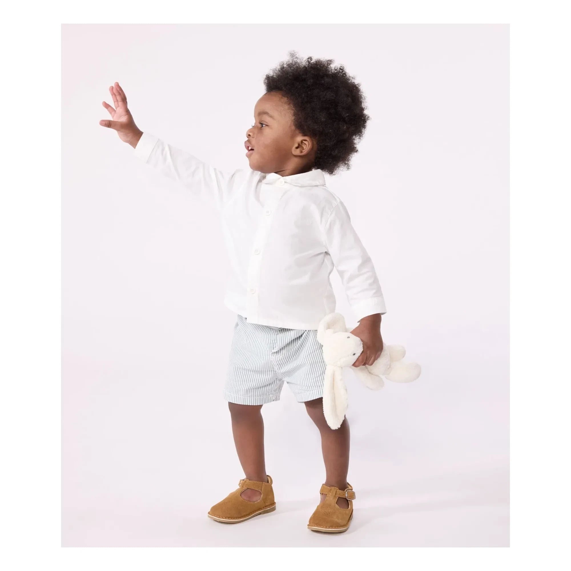 Petit Bateau - Bapteme Organik Pamuk Gömlek | Beyaz