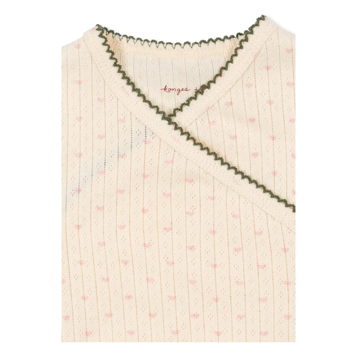 Konges Sløjd - Minnie heart romper Organic cotton | Ecru