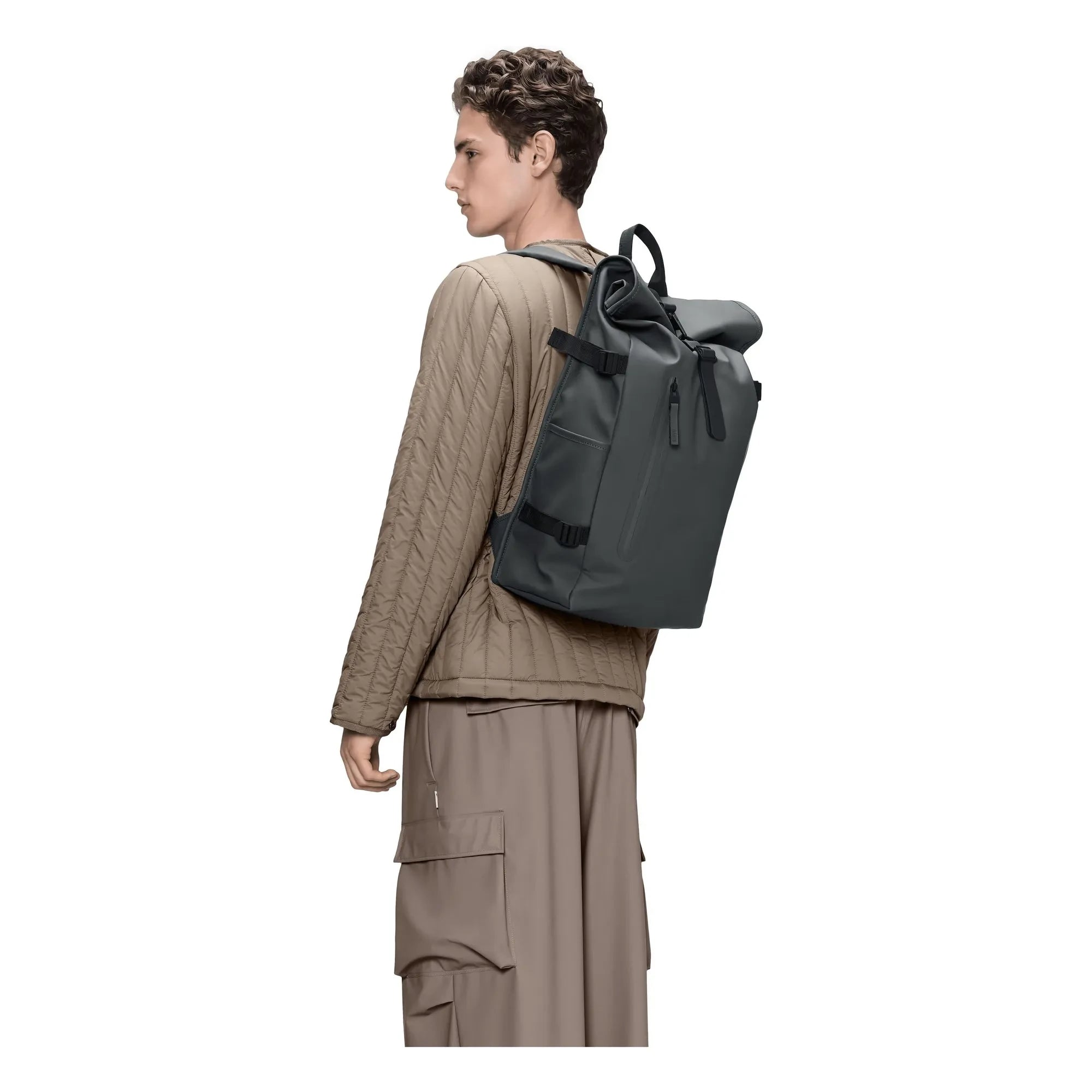 Rains - Rolltop Sırt Çantası Large | Koyu gri