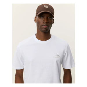 Les Deux - Ben Globe Organic Cotton T-Shirt | White