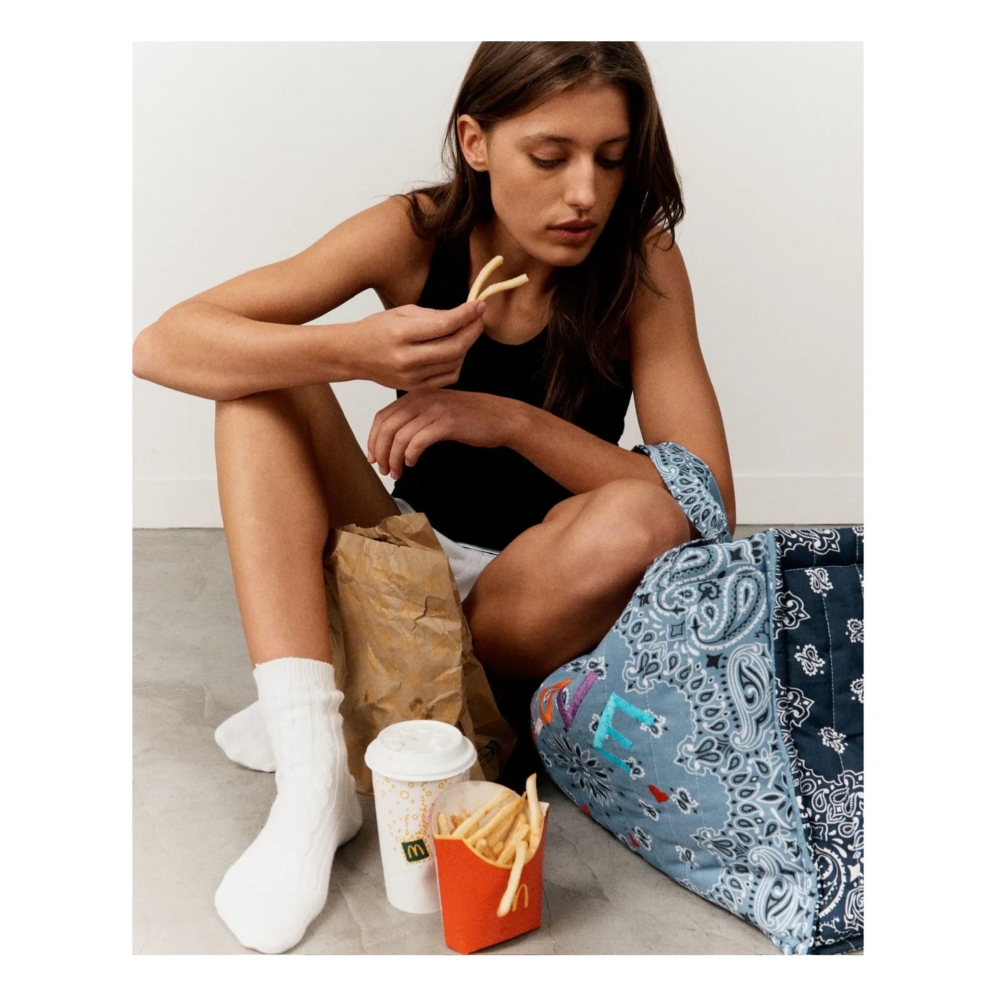 Call it by Your Name - Matelassé Love Maxi Bag | Blue