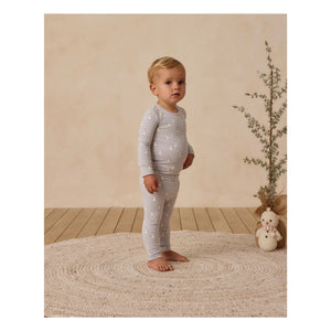 Quincy Mae - Snowmen Pajama Set | Gray