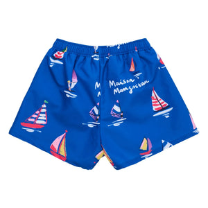 Maison Mangostan - Voiles Swim Shorts | Blue
