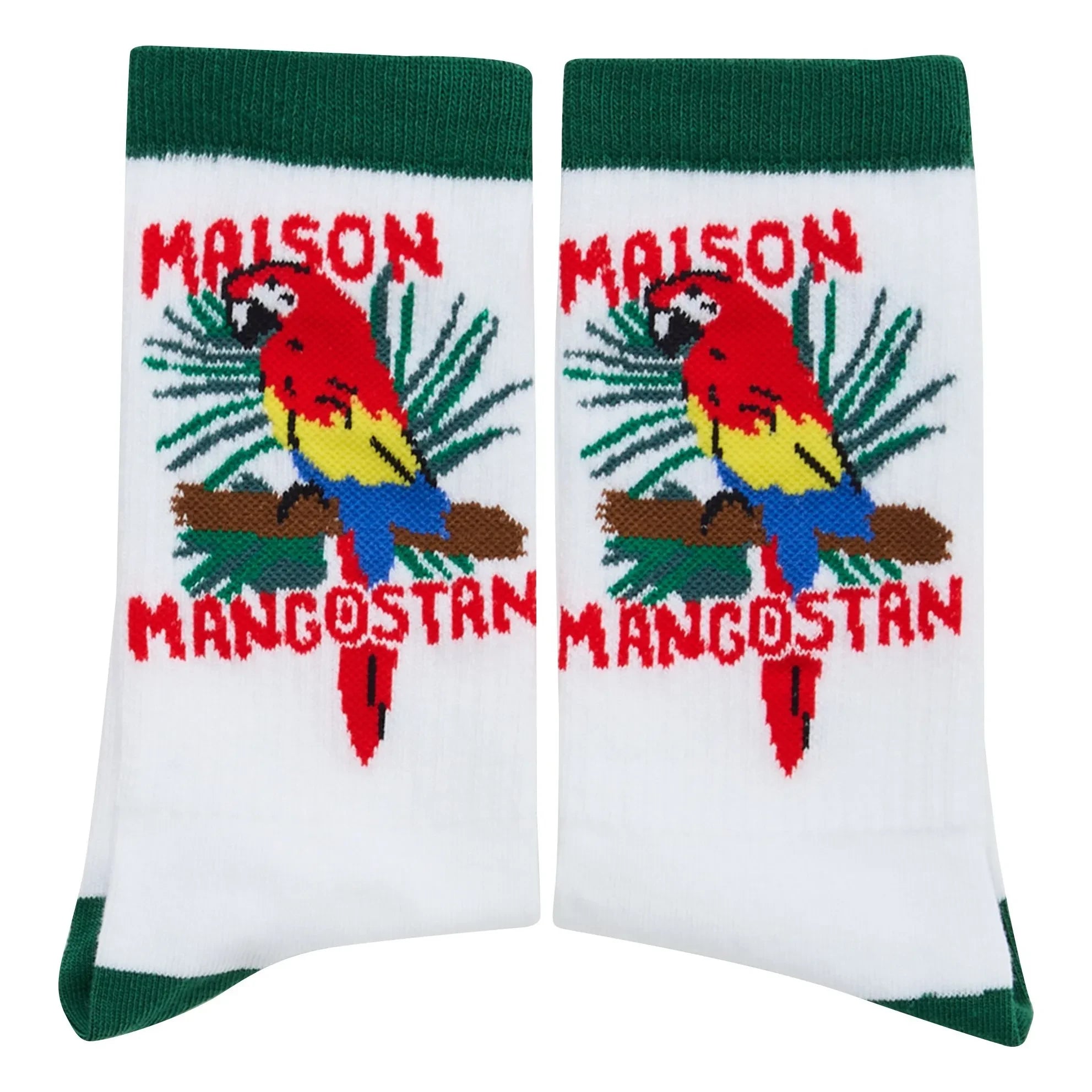 Maison Mangostan - Parrot Socks | White