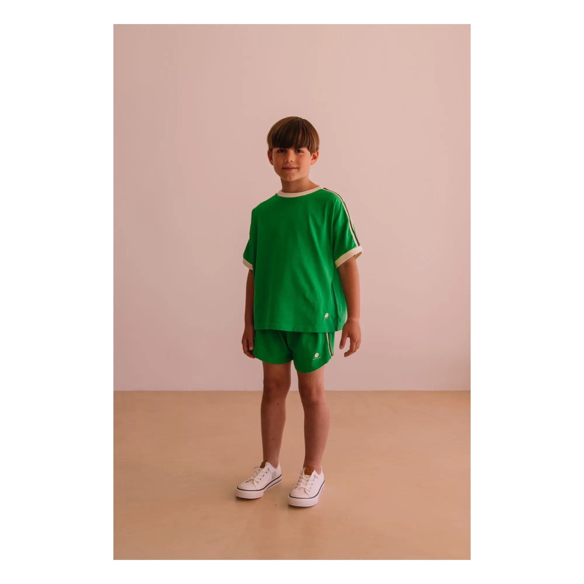 We Are Kids - Taylor Kontrast Organik Pamuk Tişört | Meadow Green