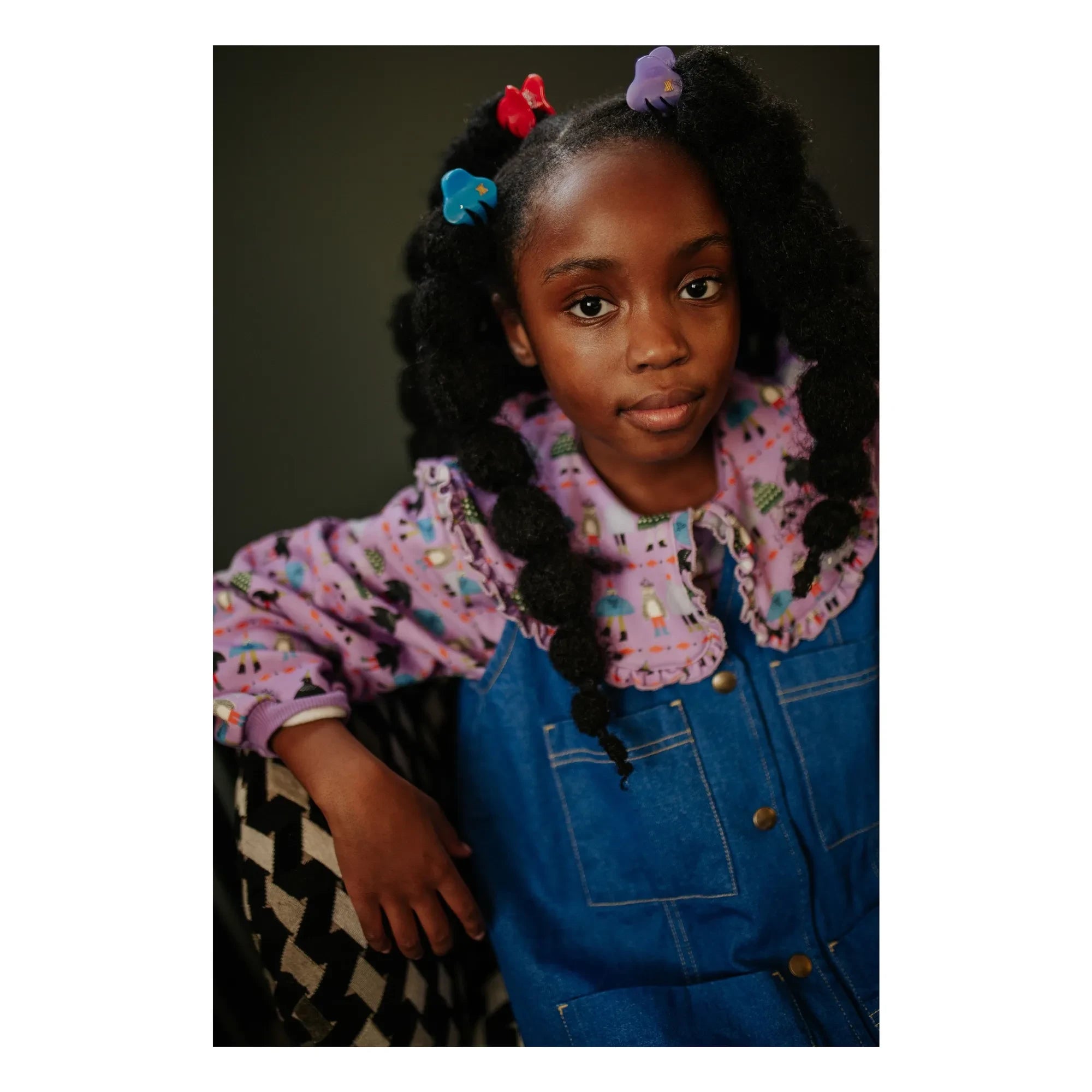 Repose AMS - Small hair clip | Dark damson