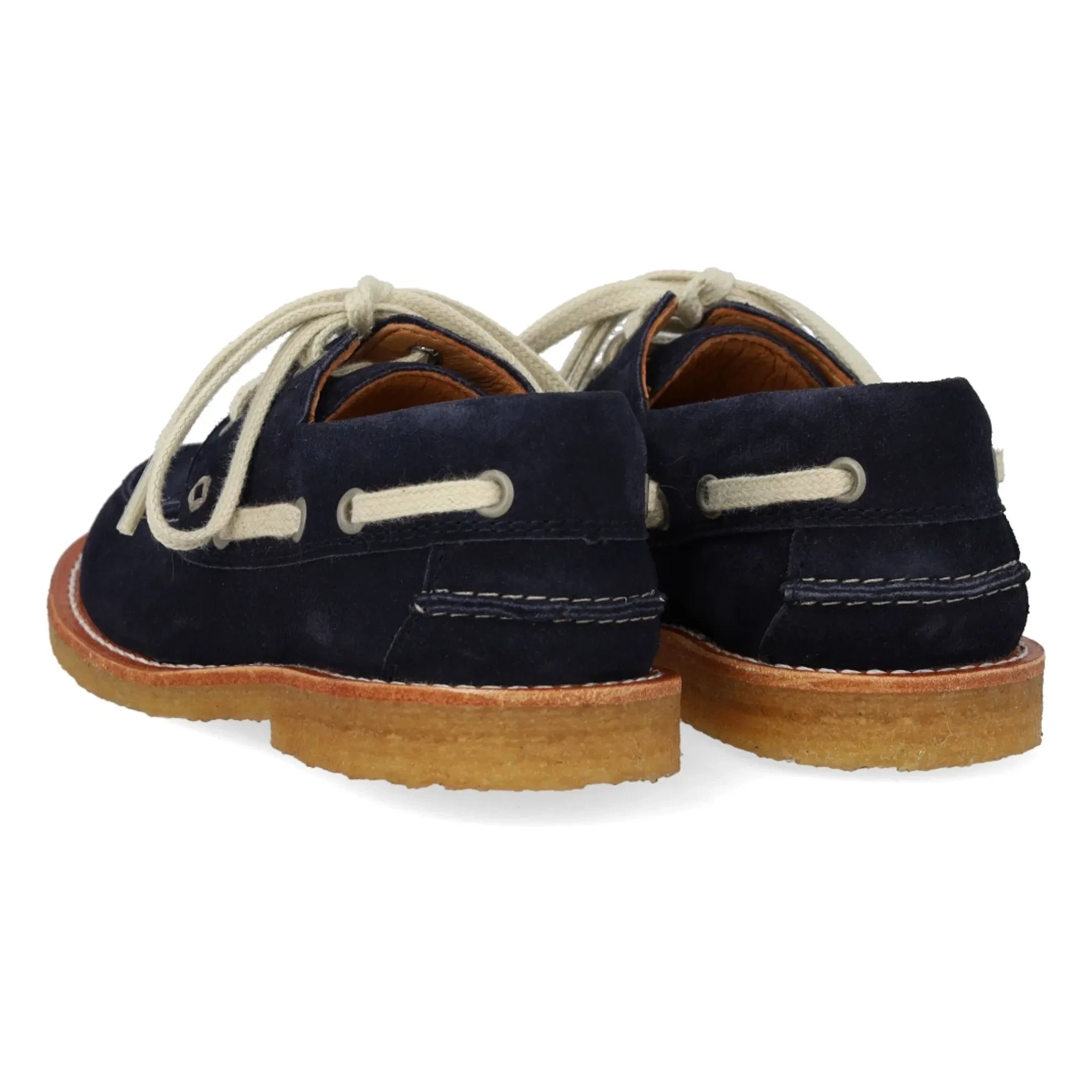 Angulus - Dock Leather Boat Shoes | Navy Blue