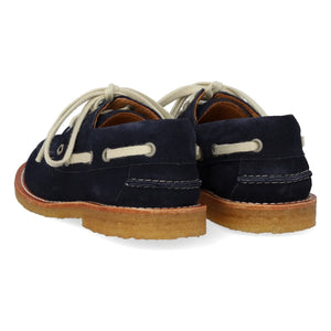Angulus - Dock Leather Boat Shoes | Navy Blue