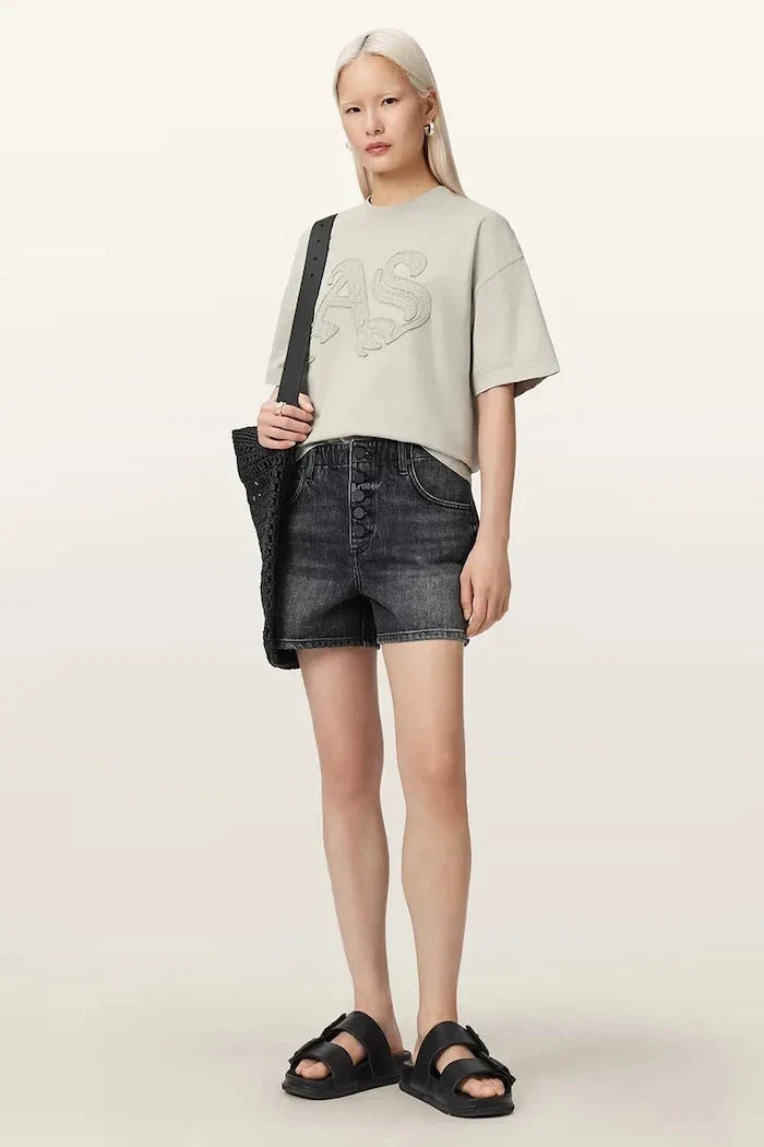 AllSaints women's cotton t-shirt INSIGNIA