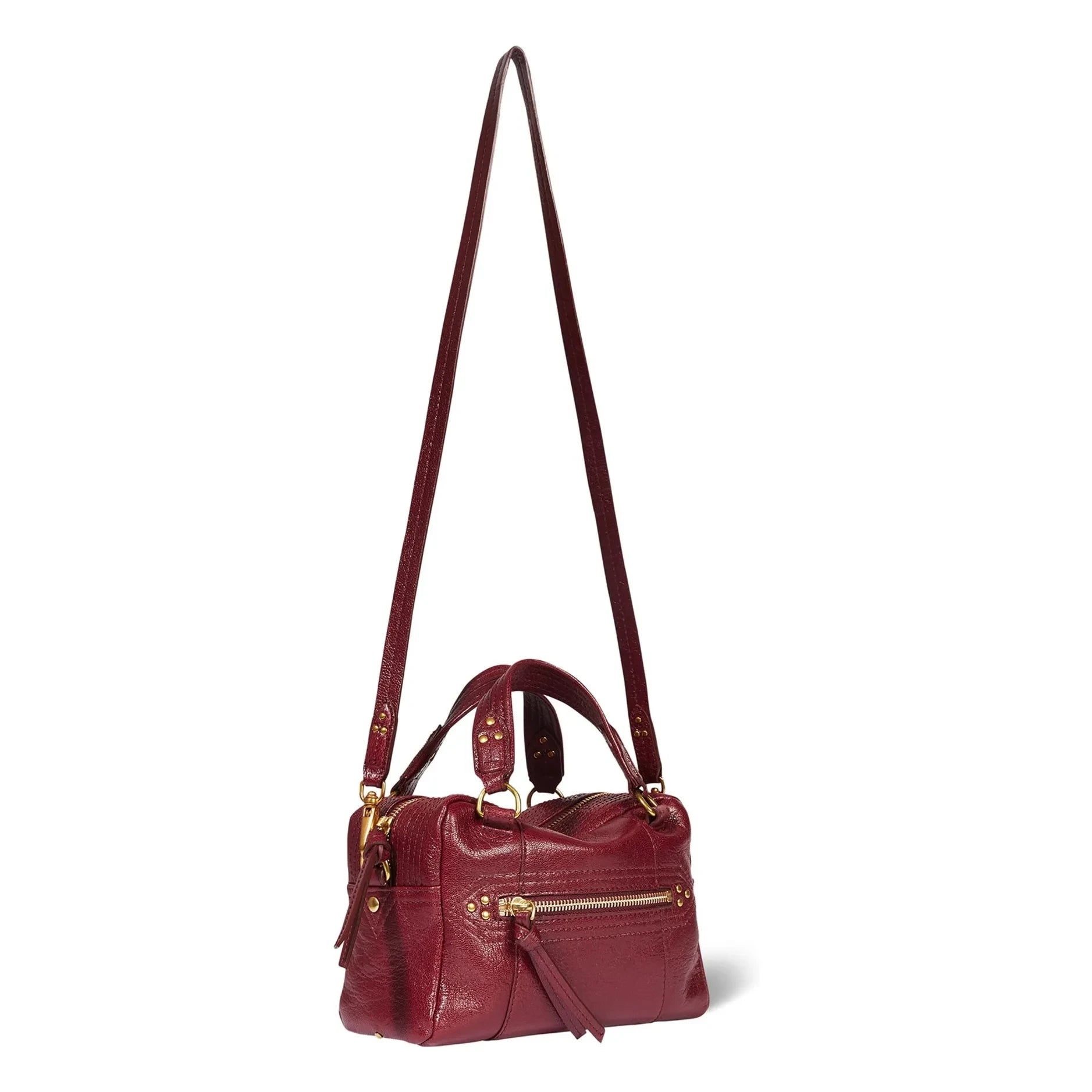 Jérôme Dreyfuss - Lucky Bowling Mini Goat Bag | Burgundy