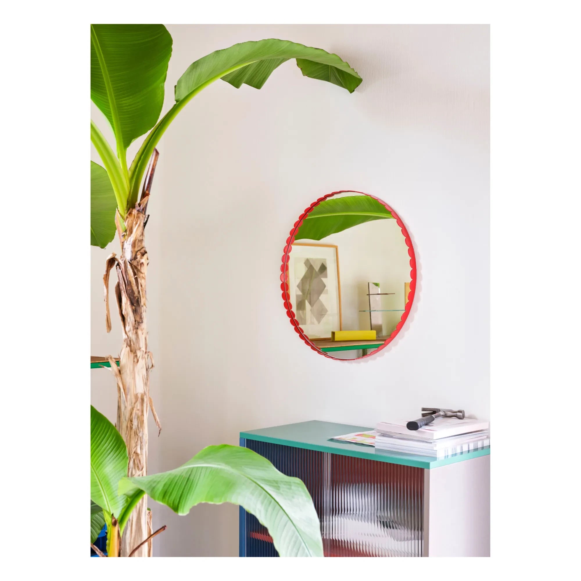 Hay - Arcs Mirror - Muller Van Severen | Red