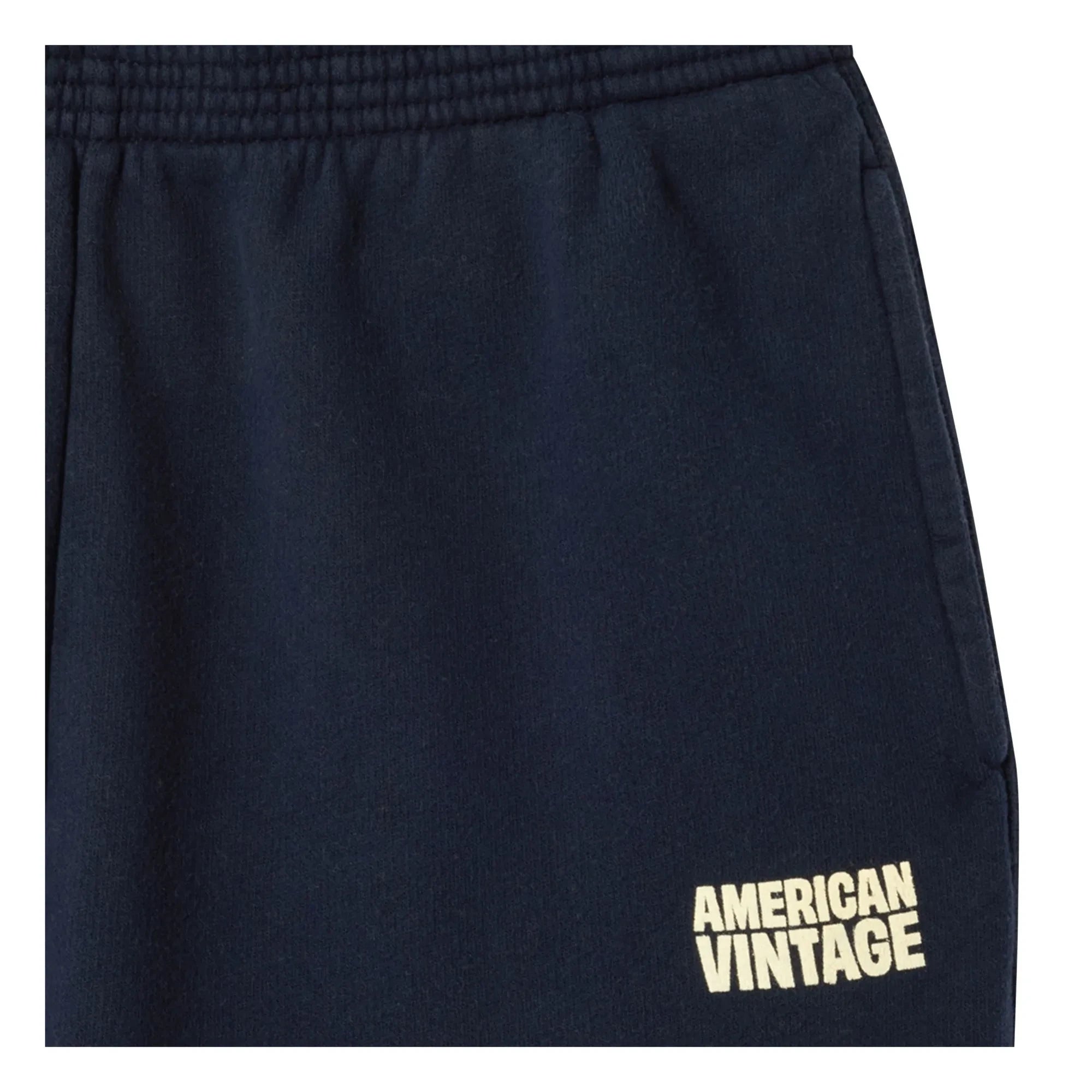 American Vintage - Plizzy Cotton Jogger | Navy Blue