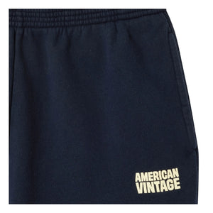 American Vintage - Plizzy Cotton Jogger | Navy Blue