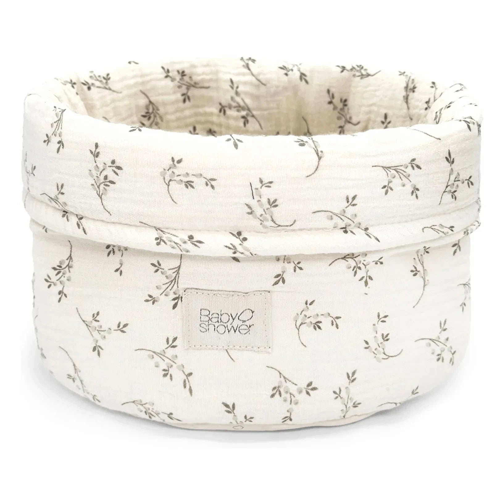 Babyshower - Oliver Bloom Storage Basket | Ecru