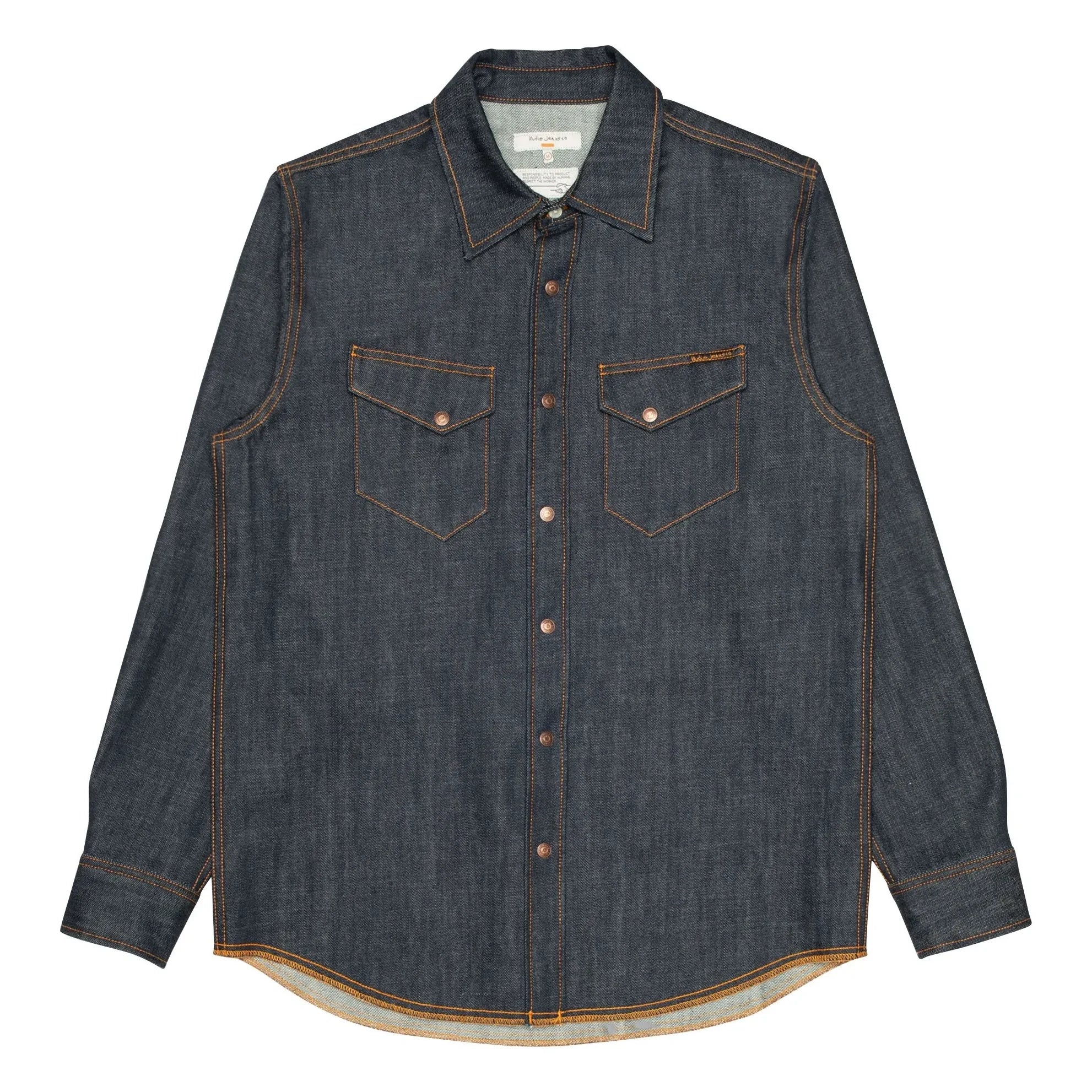Nudie Jeans - Gunnar Dry Streaky Shirt | Dark Blue