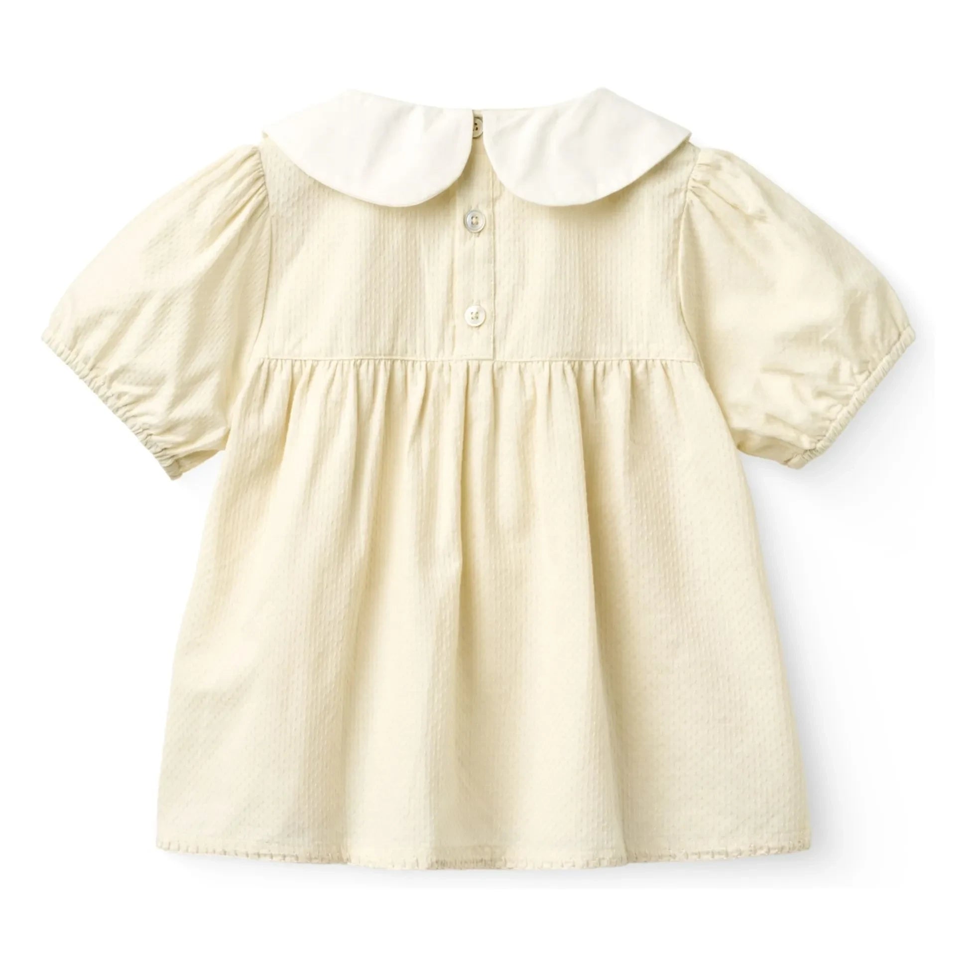 Copenhagen Colors - Ruffled Blouse Claudine Collar Organic Cotton | Cream