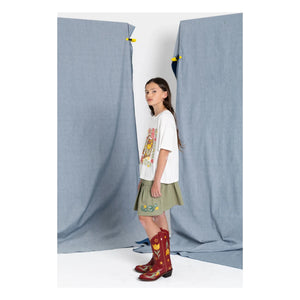 Hundred Pieces - Luna Boots Organic Cotton T-Shirt | White