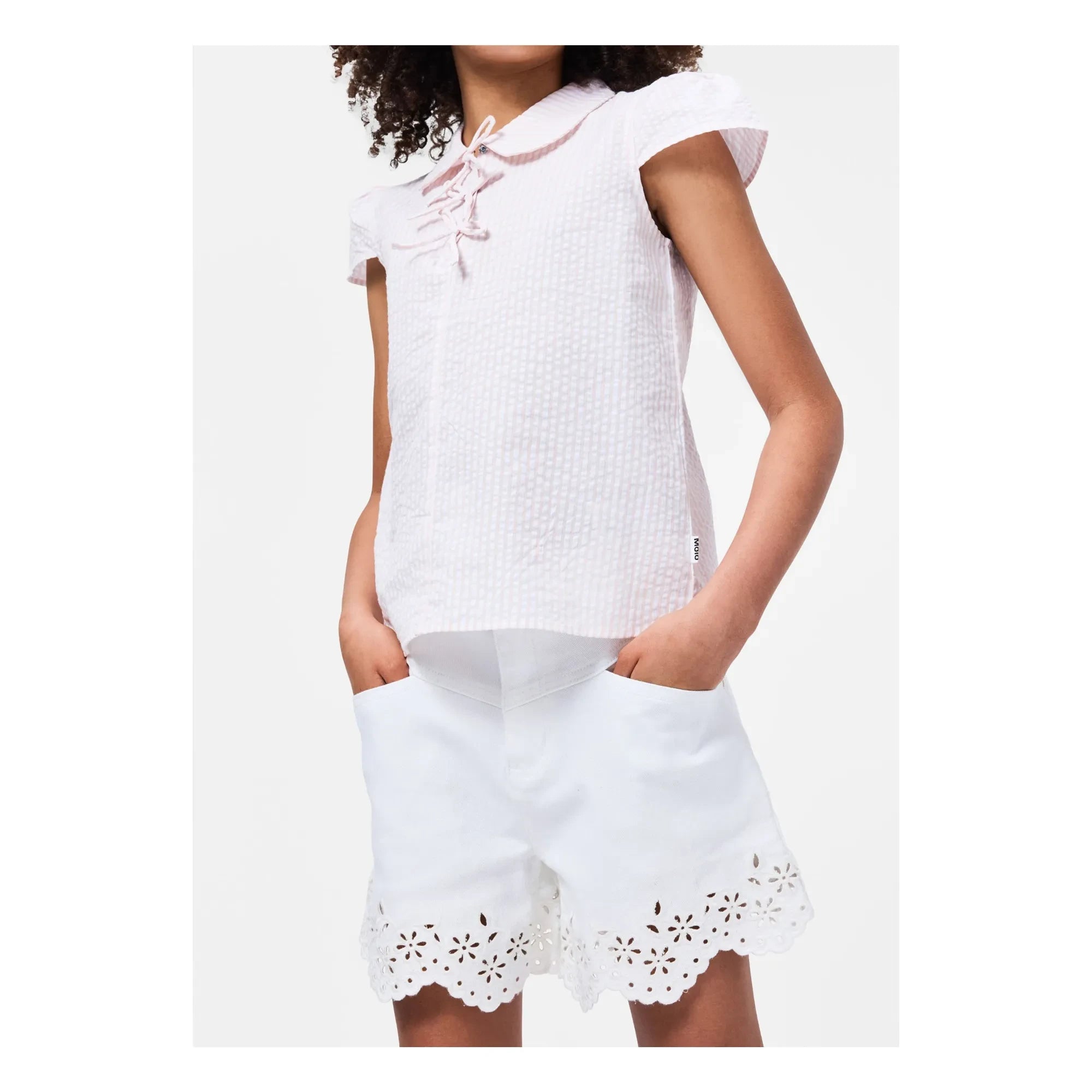 Molo - Adalyn Denim Shorts | White