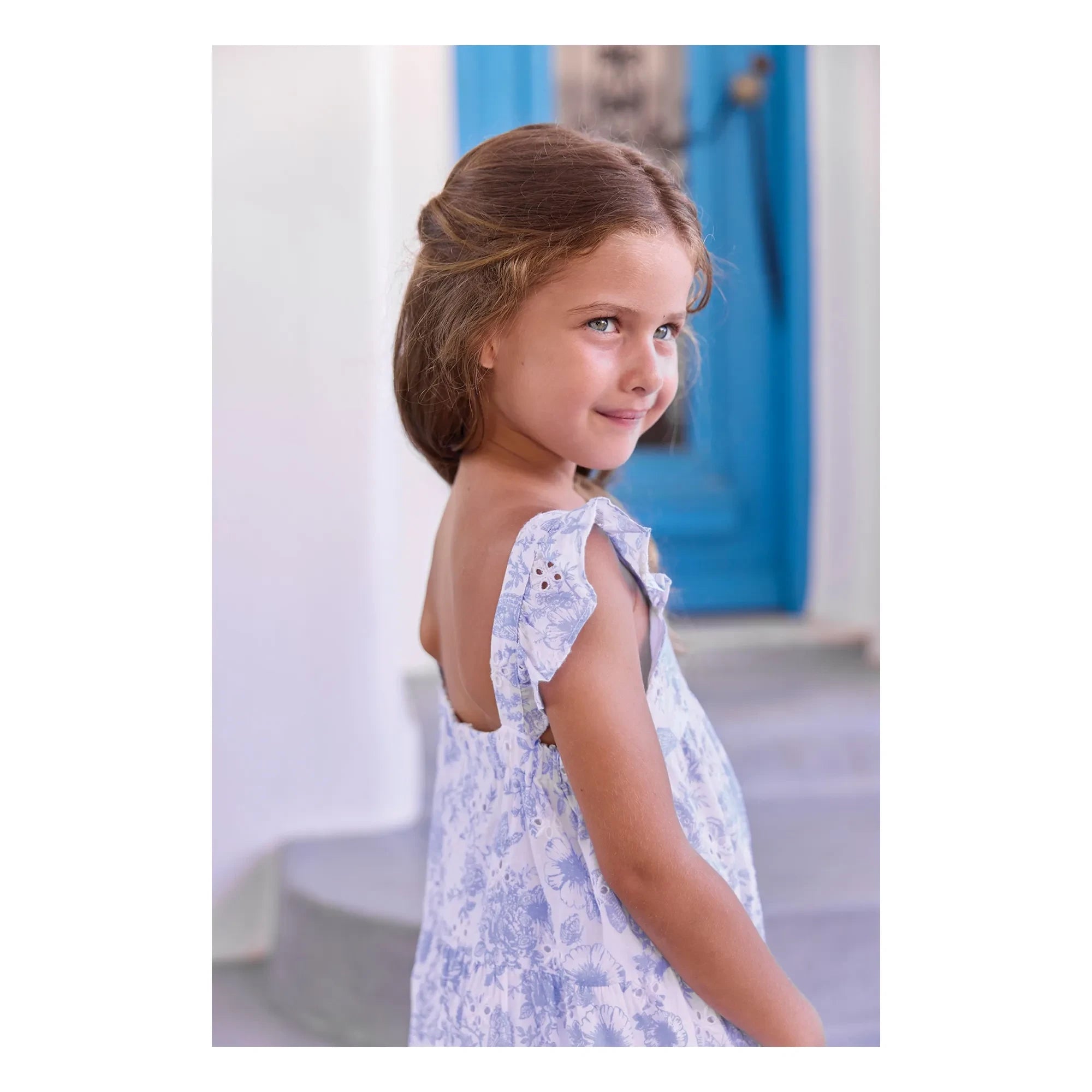 Tartine et Chocolat - Floral Embroidered Dress | White
