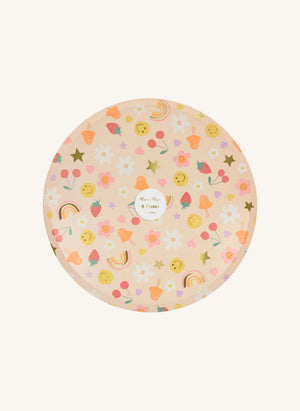Meri Meri - Happy Icons large plates - set of 8