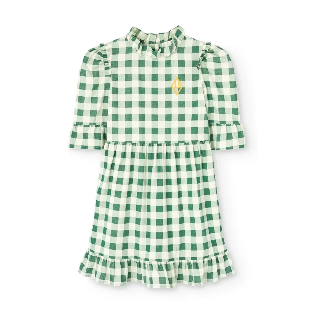 The Animals Observatory - Yeşil Timsah Desenli Kadife Elbise