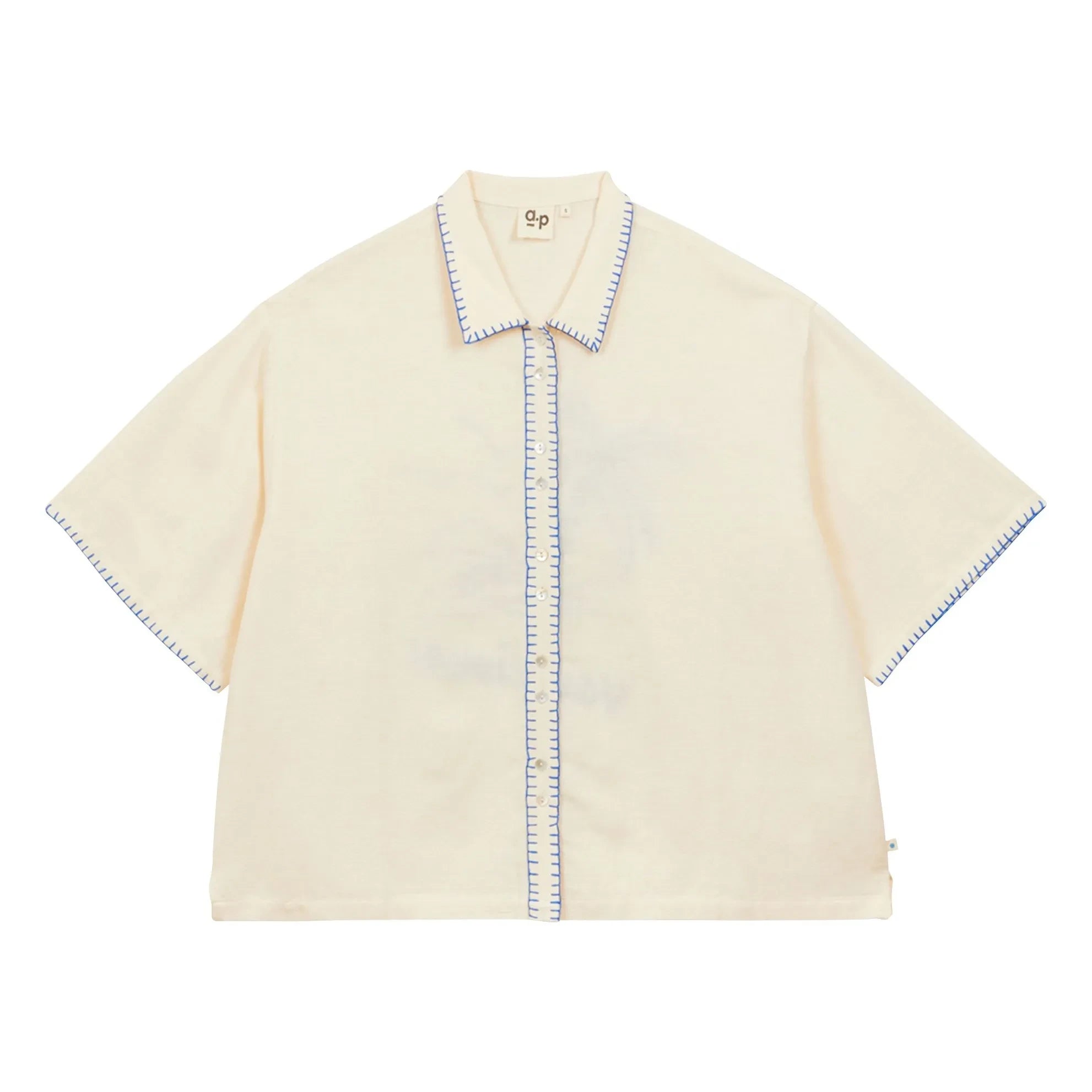 a.p - Vacaciones Cotton Shirt | Ecru