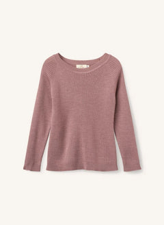 Copenhagen Colors - Klasik Çizgili Merino Yün Kazak | Toz Pembe
