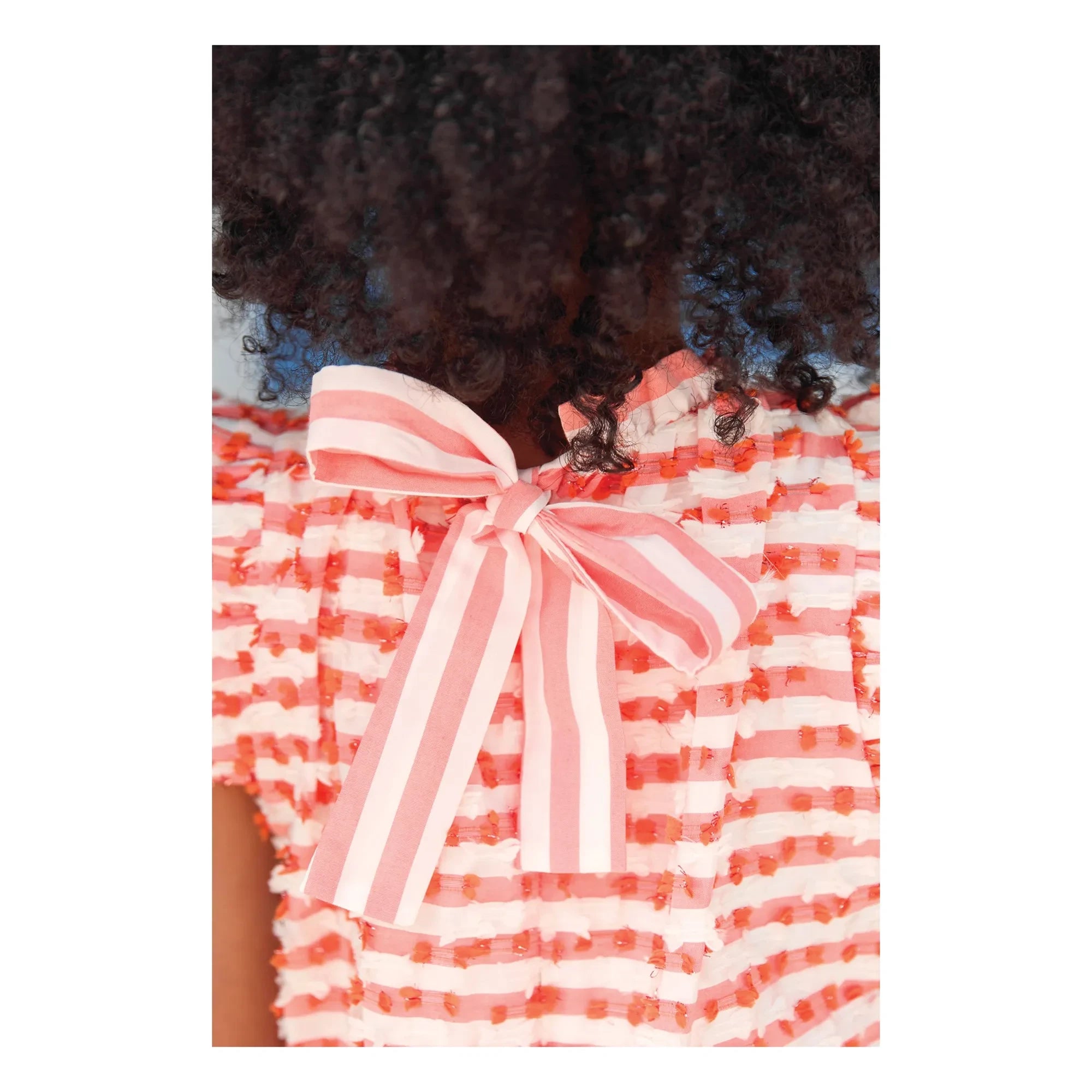 Tartine et Chocolat - Çizgili Kolsuz Elbise | Beyaz