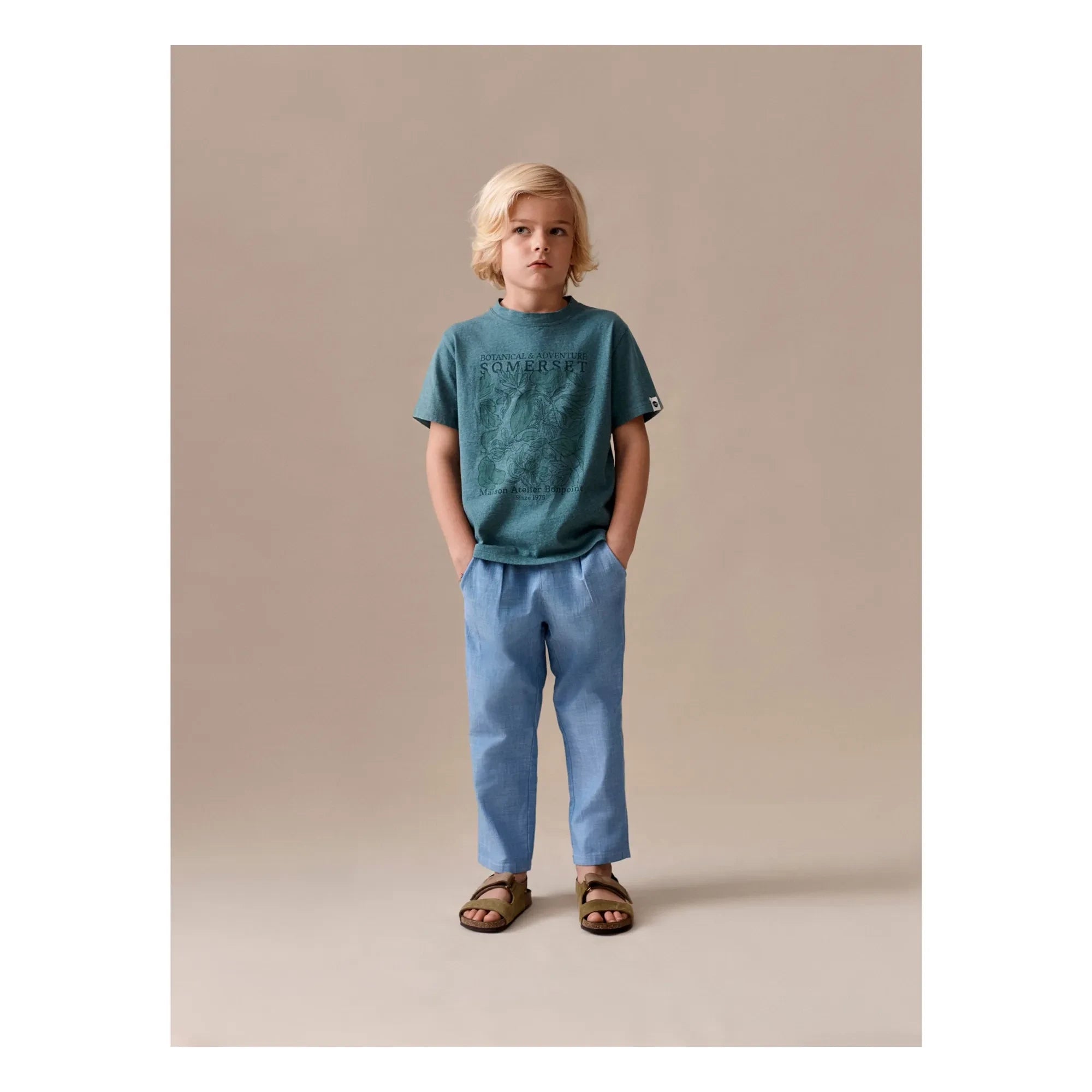 Bonpoint - July Organic Cotton Pants | Blue