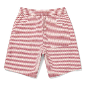 Smallable Kid - Striped Tom Shorts | Cherry Red