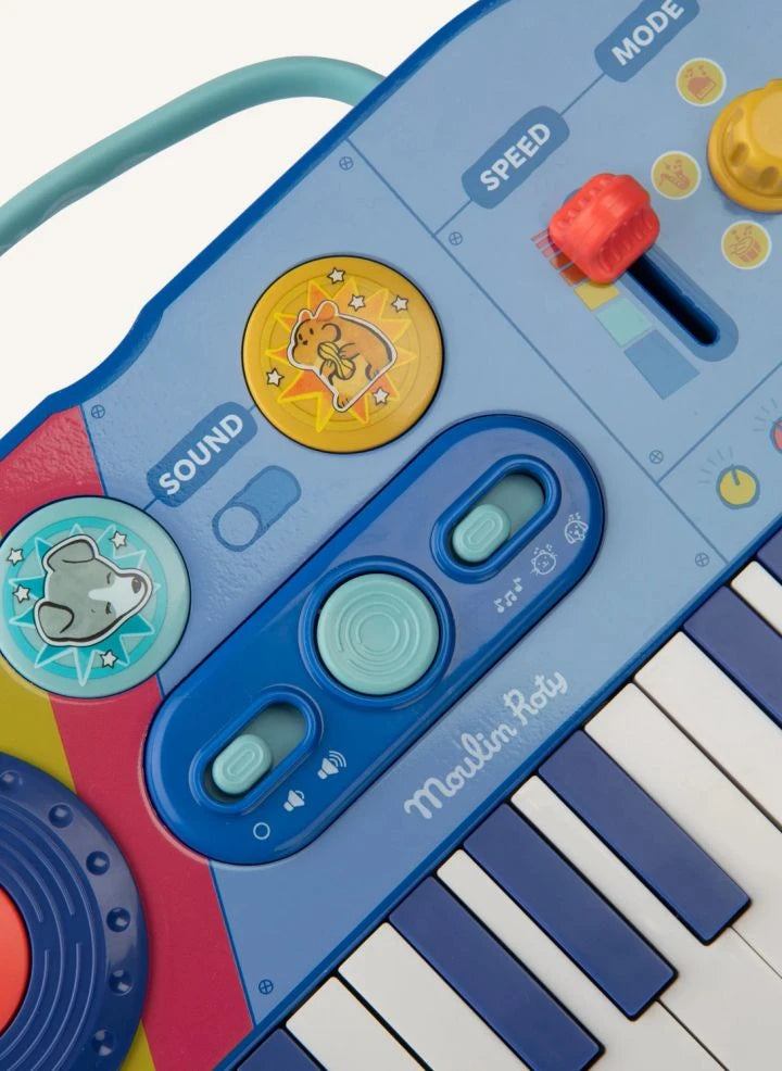 Moulin Roty - Synthesizer Piano - Puce &amp; Pilou | Blue