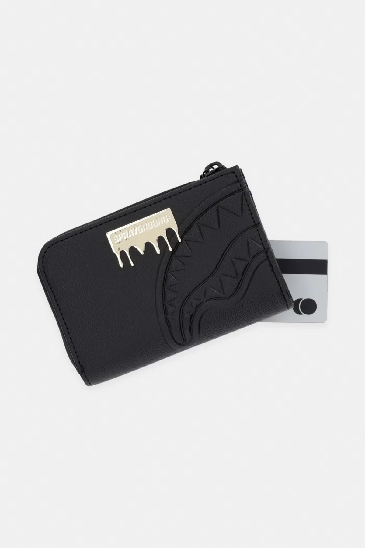 Sprayground - Black Faux Leather Wallet 910W9046NSZ