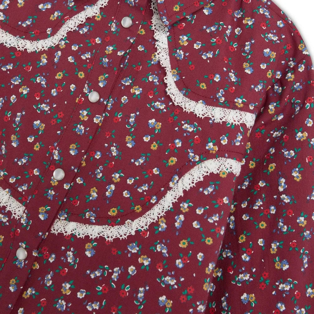 the new society - Bordeaux Bloom Shirt