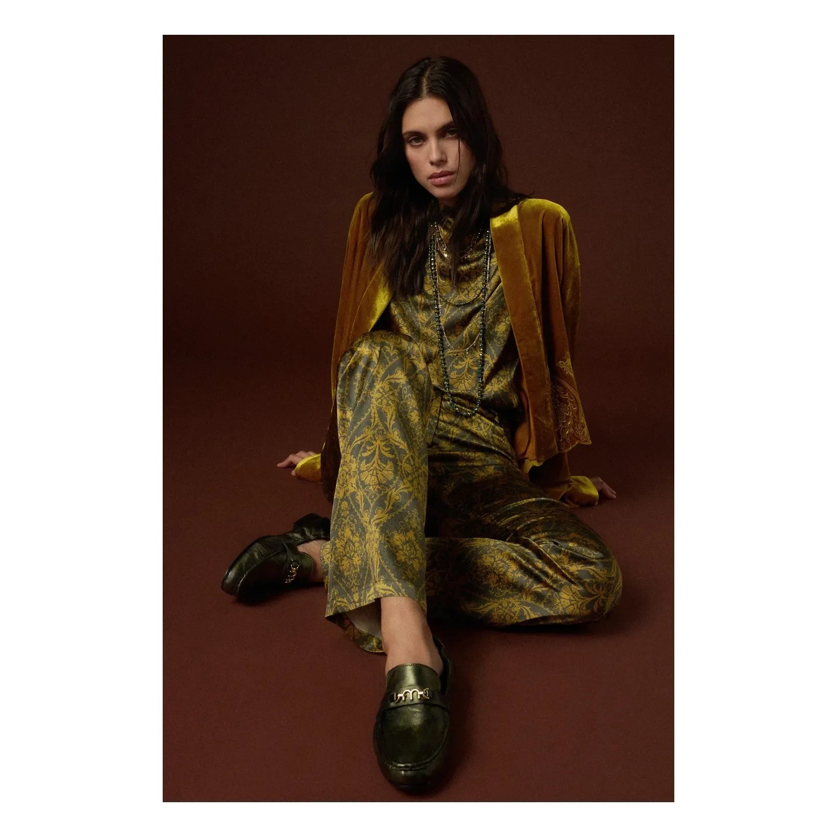 Momoni - Odin İpek Pantolon | Altın