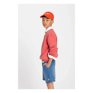 Smallable Kid - Arlo organik pamuklu sweatshirt | Koyu kırmızı