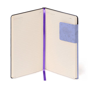 Legami - Lined Notebook with Monochrome Soft Cover - Cosmic Lilac - My Notebook