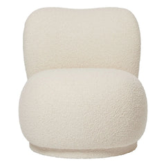 Ferm Living - Rico Piccolo curved fabric armchair | Cream