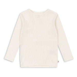 Konges Sløjd - Minnie Pointelle Organic Cotton T-Shirt | Ivory