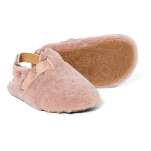 Pèpè - Faux Fur T-Straps | Pale Pink
