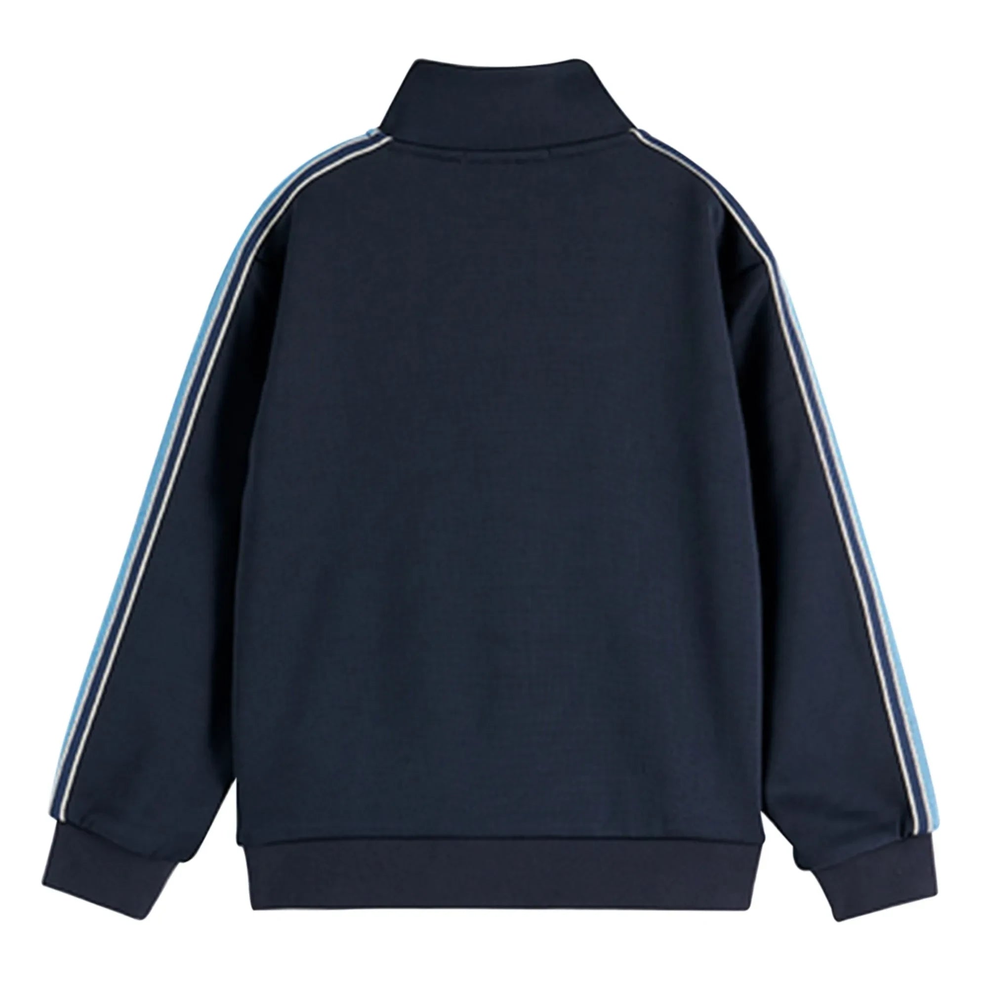 Scotch & Soda - Striped Zip-up Sweatshirt | Navy Blue