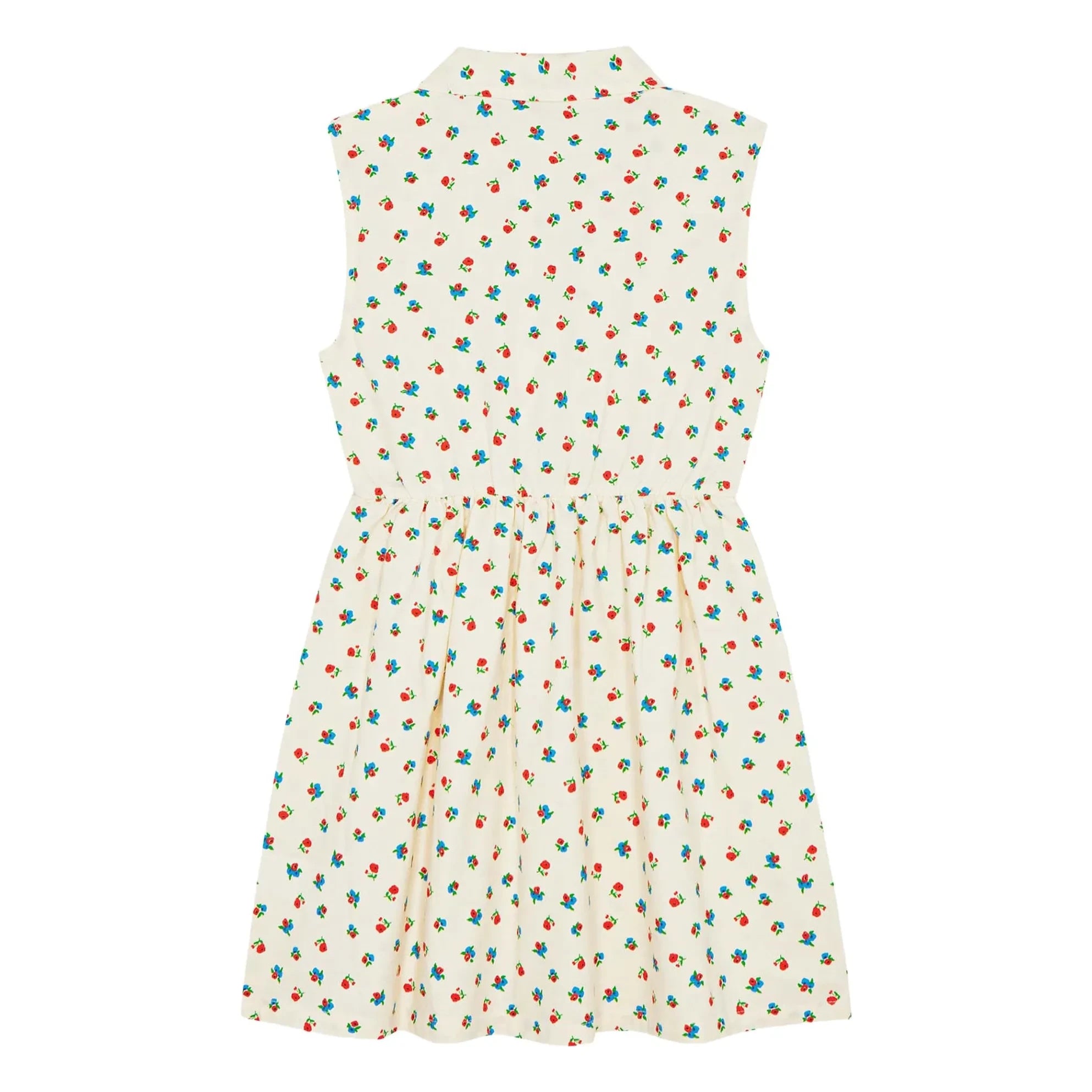 The Campamento - Mi-Long Floral Dress | Ecru