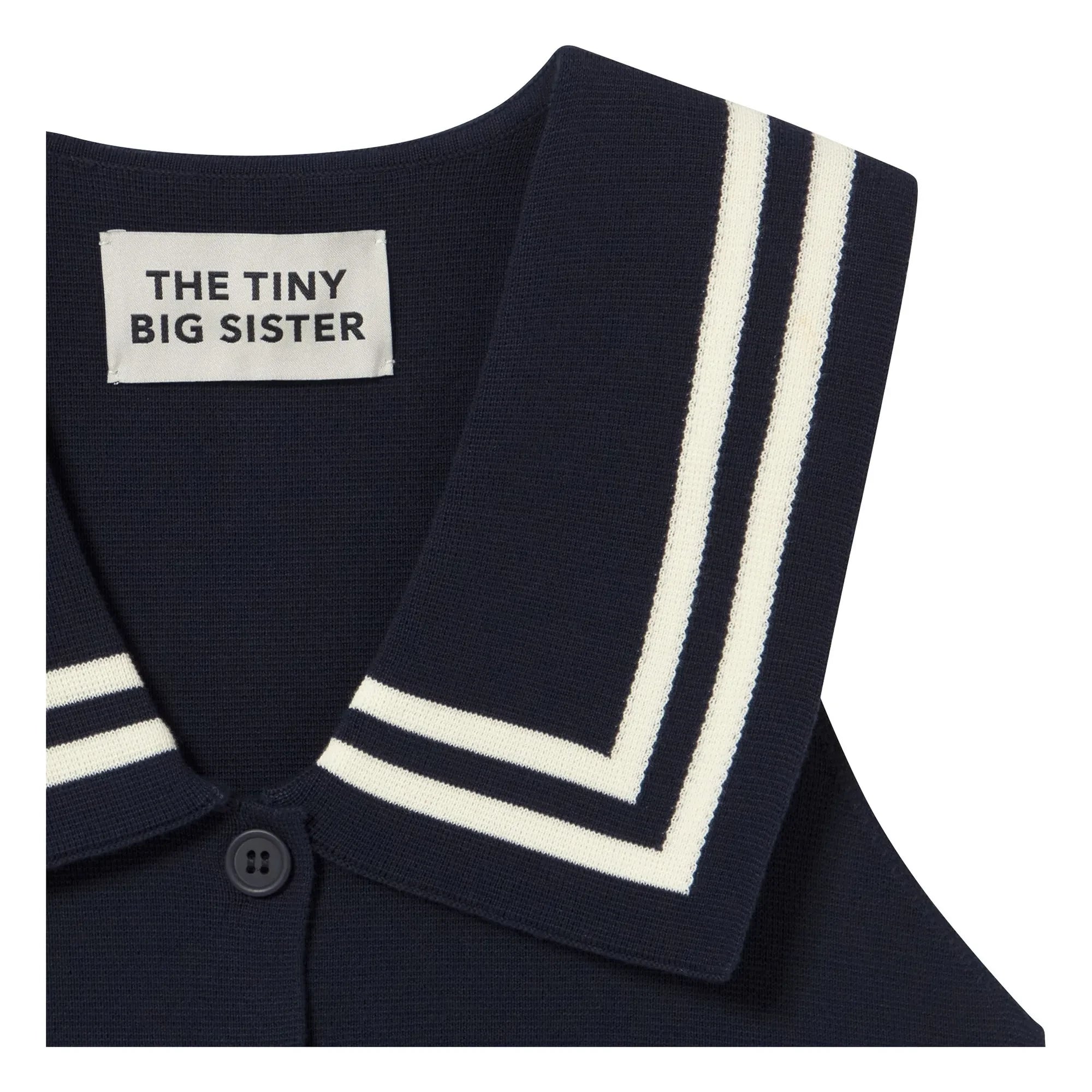 The Tiny Big Sister - Sailor Cotton Blouse | Navy Blue