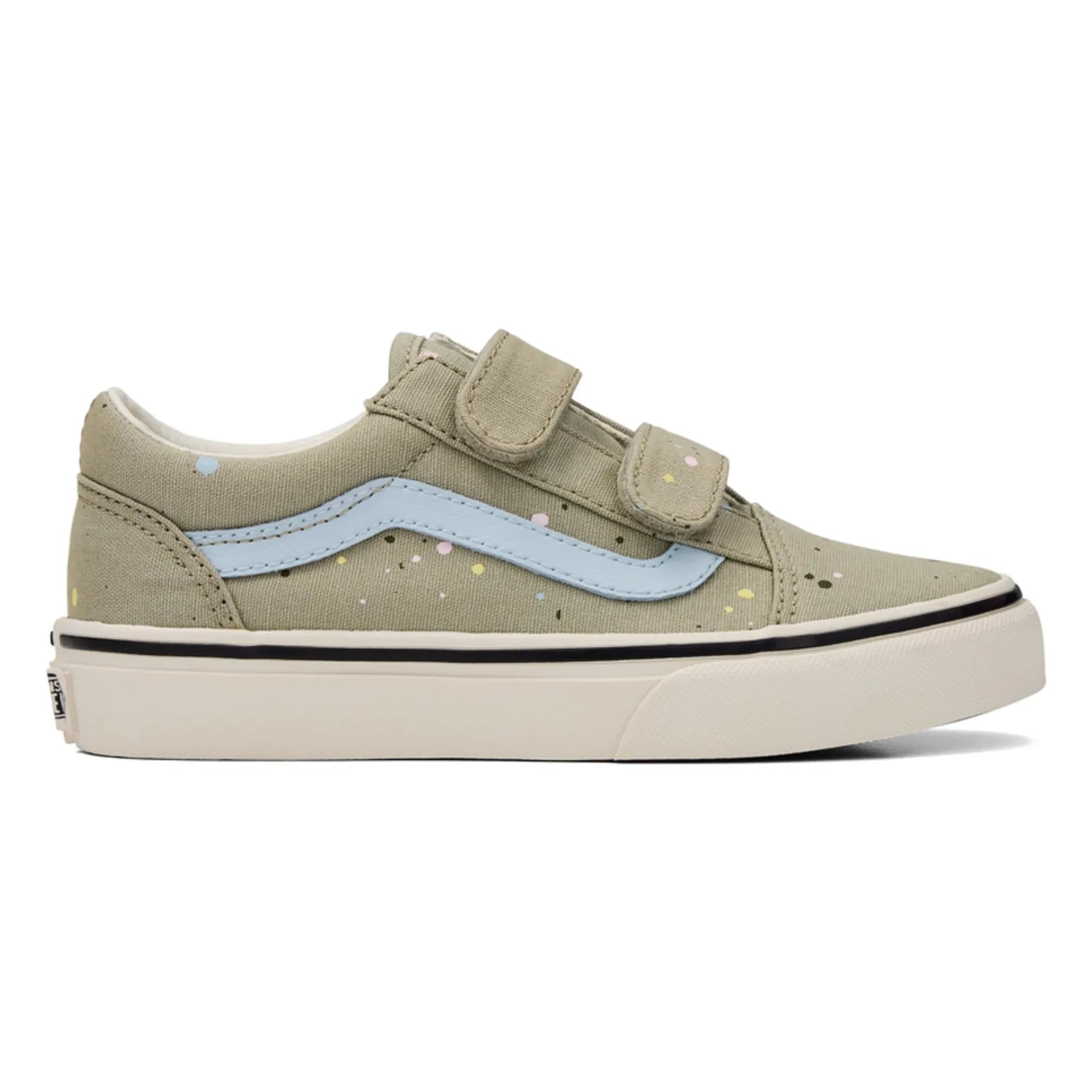 Vans - Scratch Sneakers Old Skool V Paint Splatter | Sage