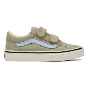 Vans - Scratch Sneakers Old Skool V Paint Splatter | Sage