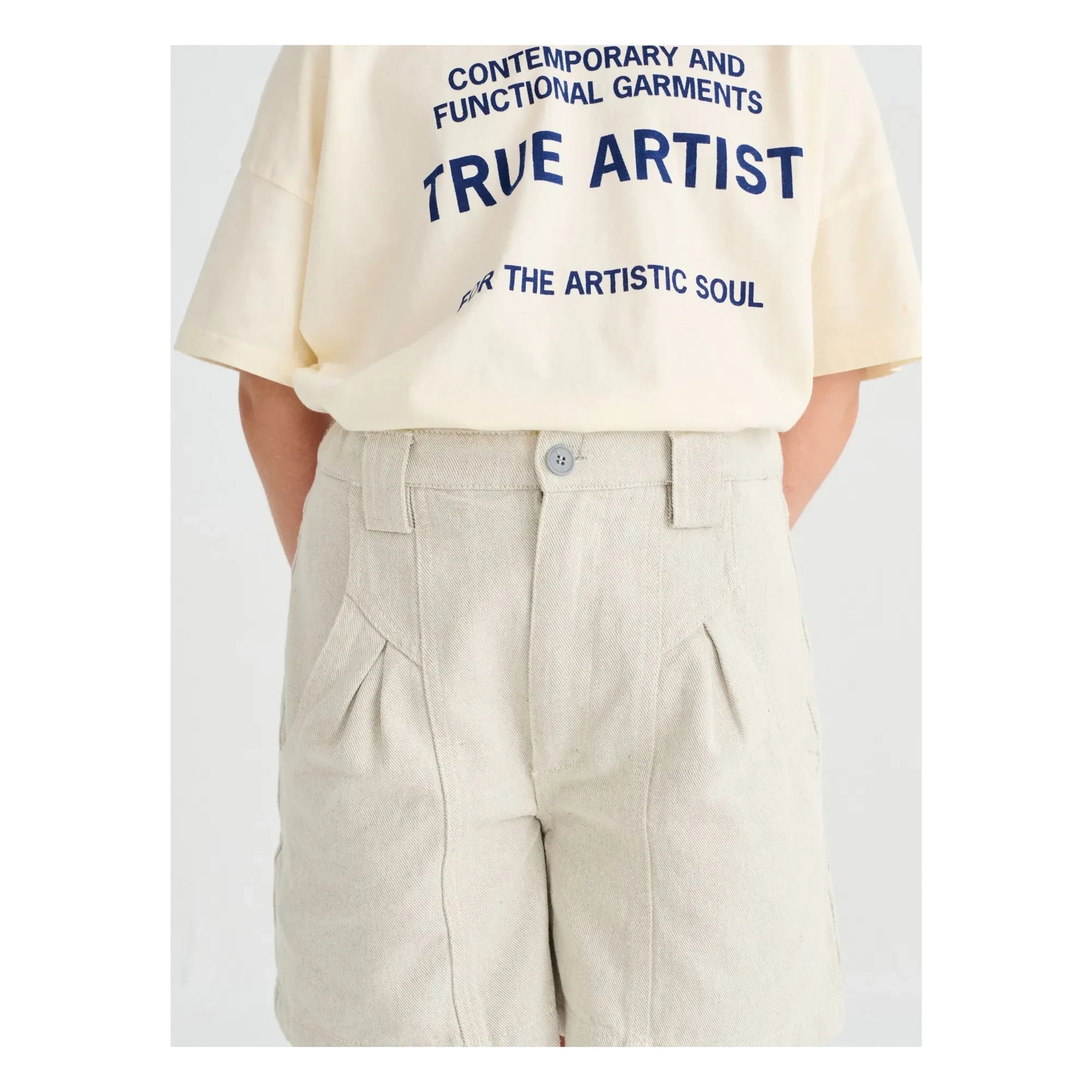True Artist - Short No.13 Recycled Cotton | Gray Melange