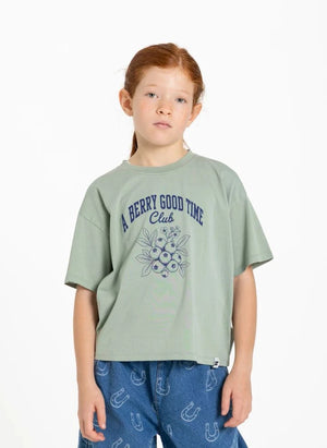 Hundred Pieces - Luna Blueberry T-Shirt | Green